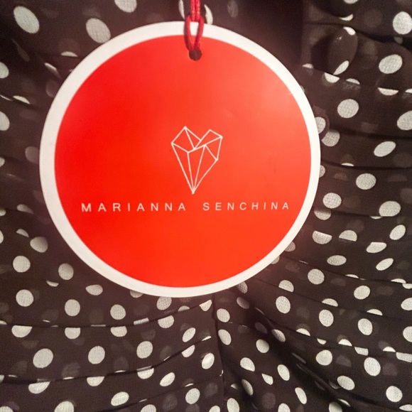 MARIANNA SENCHINA Mignolia Dress Brown & White - Picture 3 of 14